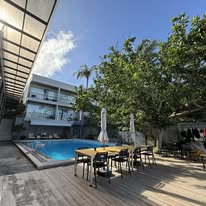 Resort pool and dive center