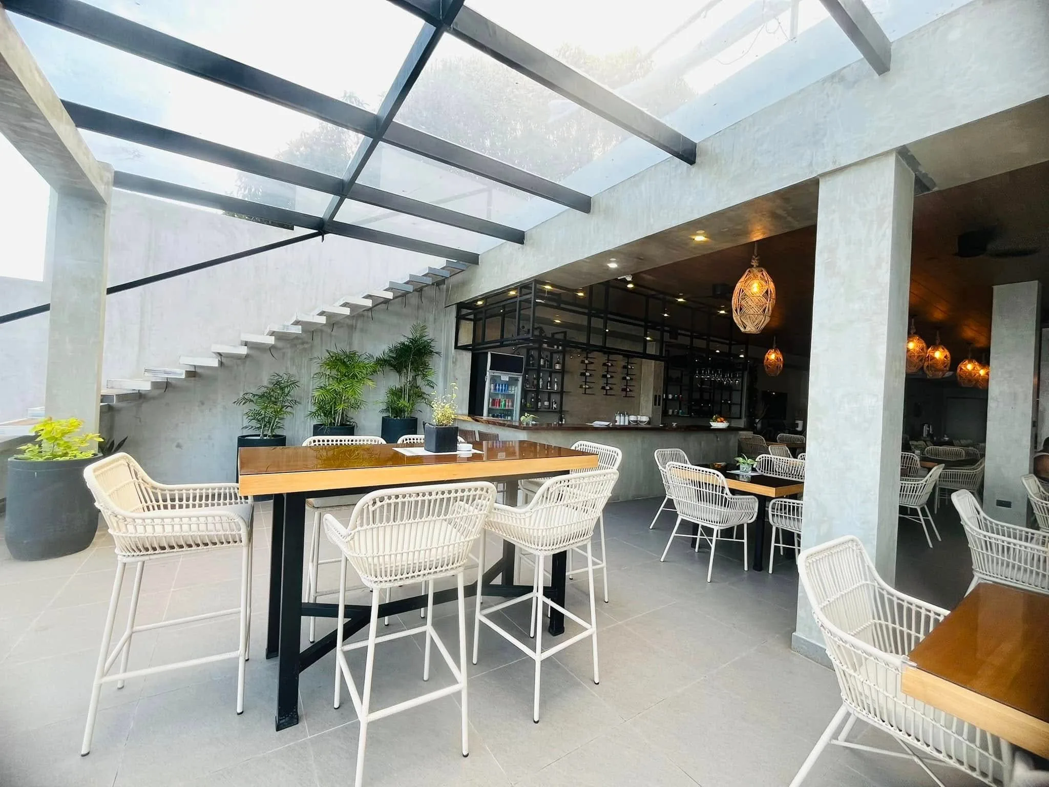 Casa Escondida open-air restaurant interior